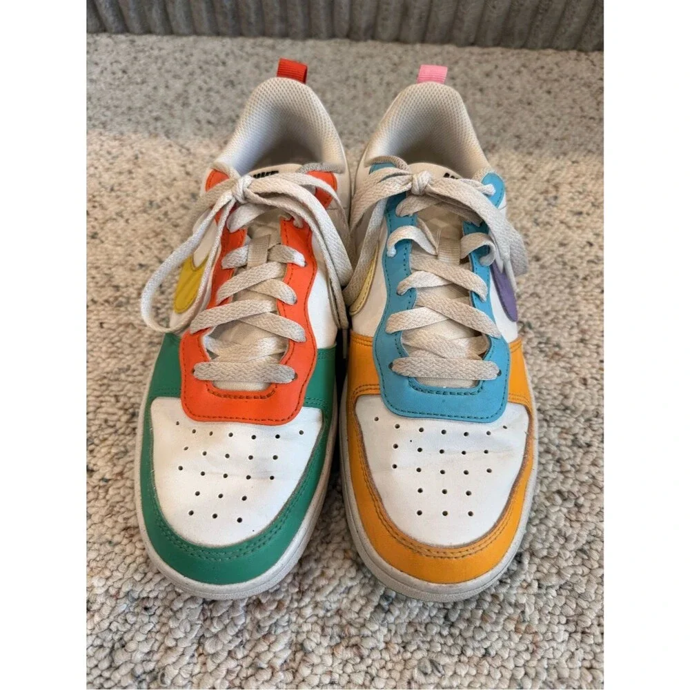 Nike Court Borough Low Recraft Lace Up Sneakers GS Multi / Color Size 6Y